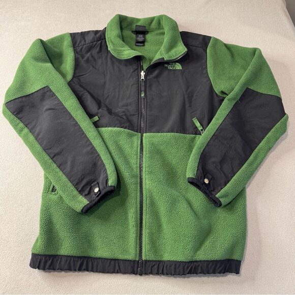 The North Face Boys Jacket Boys Medium Green Denali Fleece Size XL